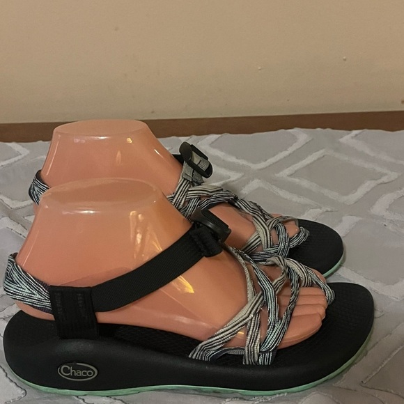 Chaco ZX2 Teal Sandals Sz 8 - Picture 1 of 12